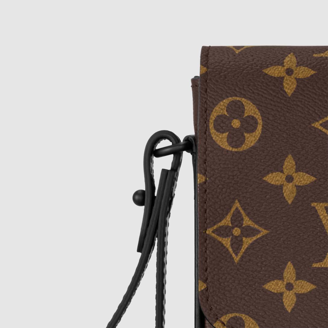 Túi Louis Vuitton S Lock A4 Pouch Nam Nâu